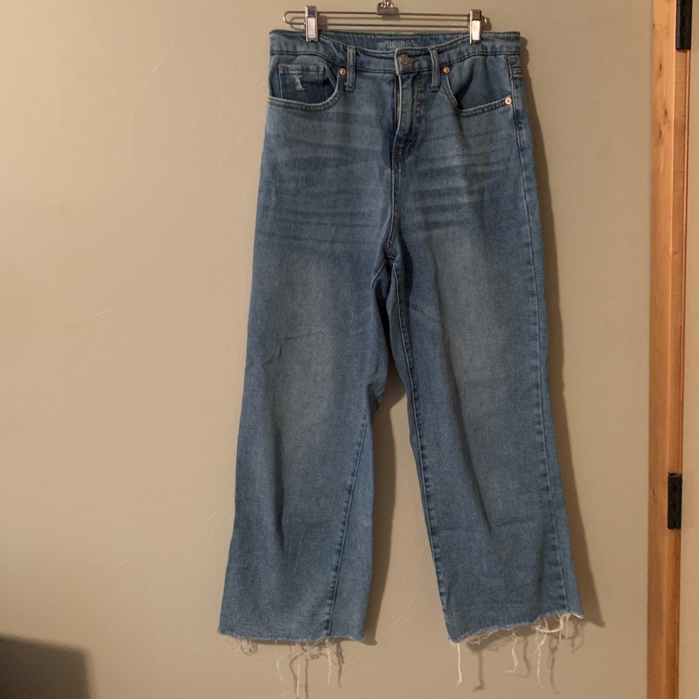 high rise flare jeans